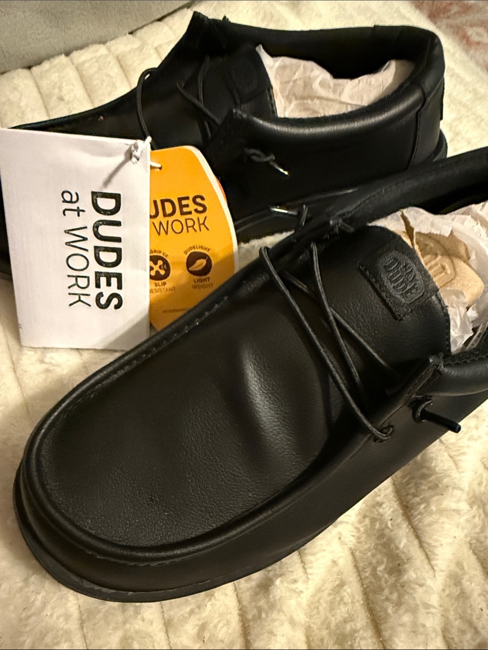 Hey Dude Black Slip-On Loafers